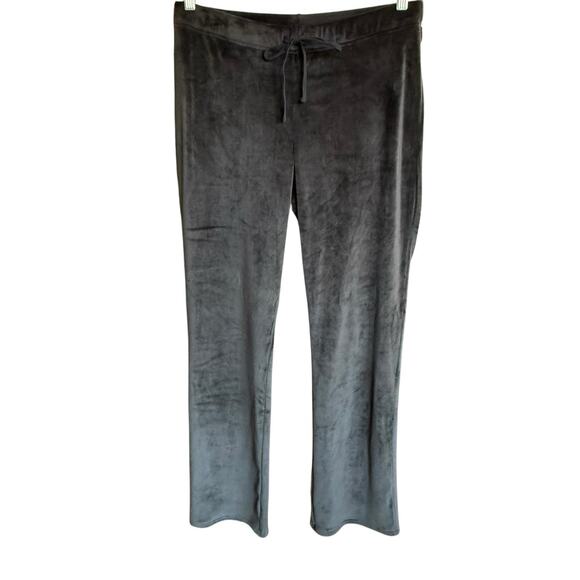 Natori Pants Women's Velour Black Pull On M Stretch Comfortable Soft Classic - Picture 1 of 11